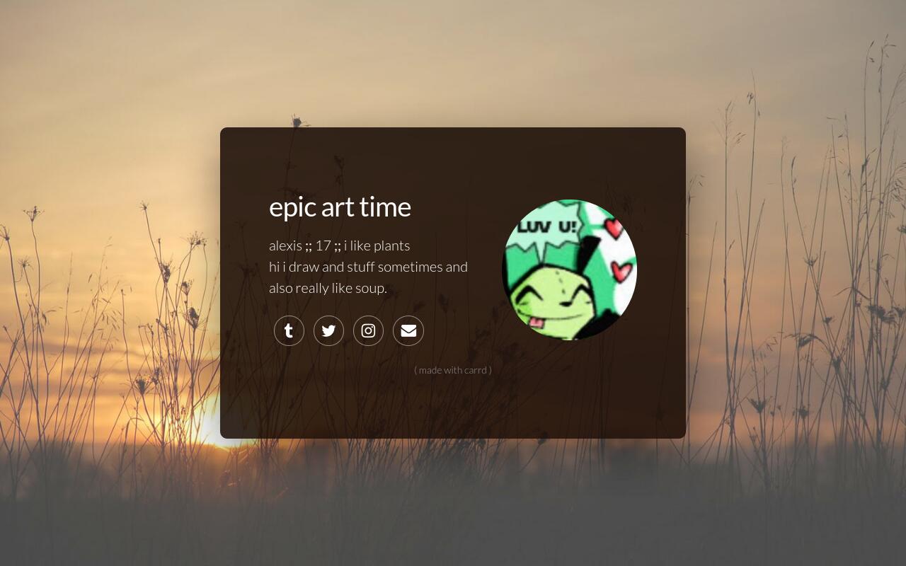 Carrd profile picture for @desc